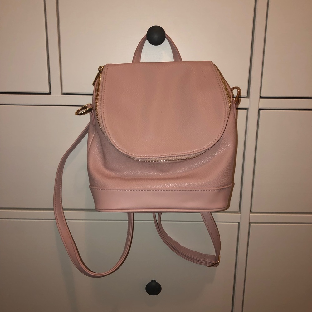 Baby Pink Backpack Purse
